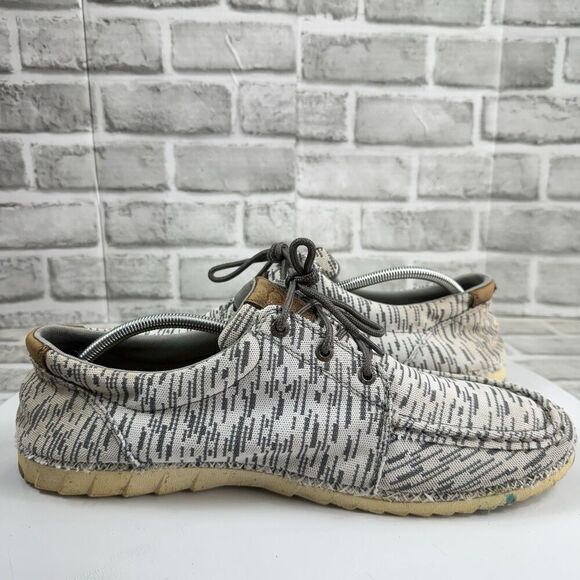 Twisted X Zero-X White & Grey Canvas Lace Up Casual Shoe Men Size 13 M - Picture 3 of 13